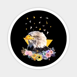 Bald eagle with flowers Magnet